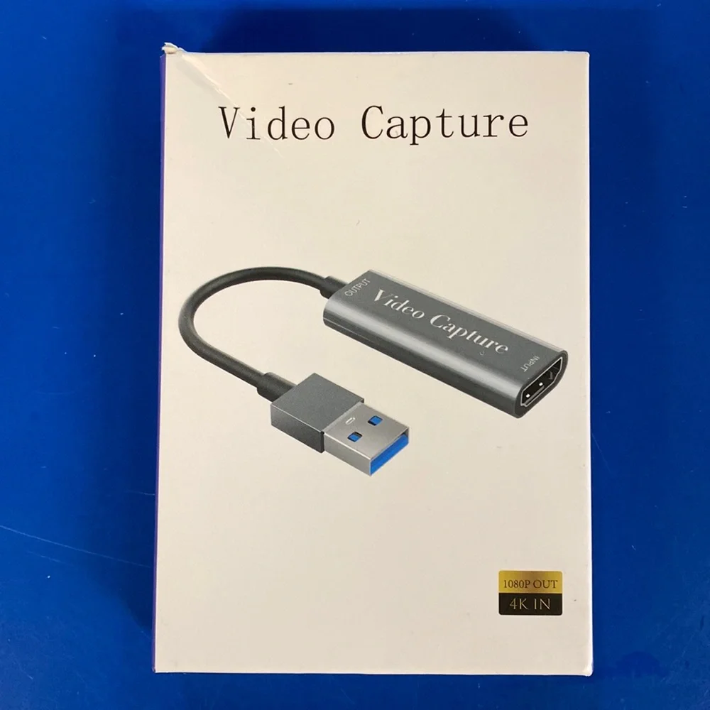 Open Box USB Video Capture (OBS) 1080P OUT 4K IN Plug and Play